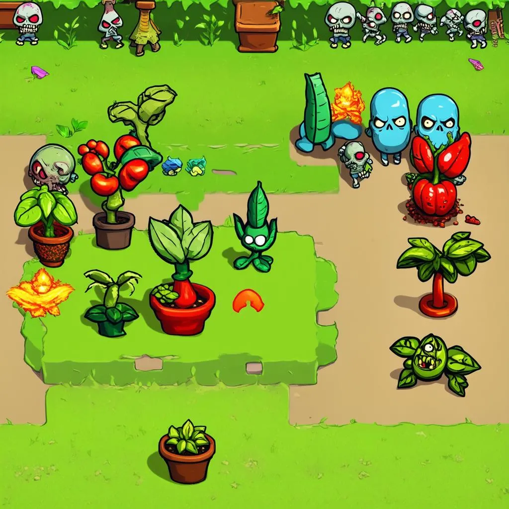 Plants Vs Zombies Gameplay