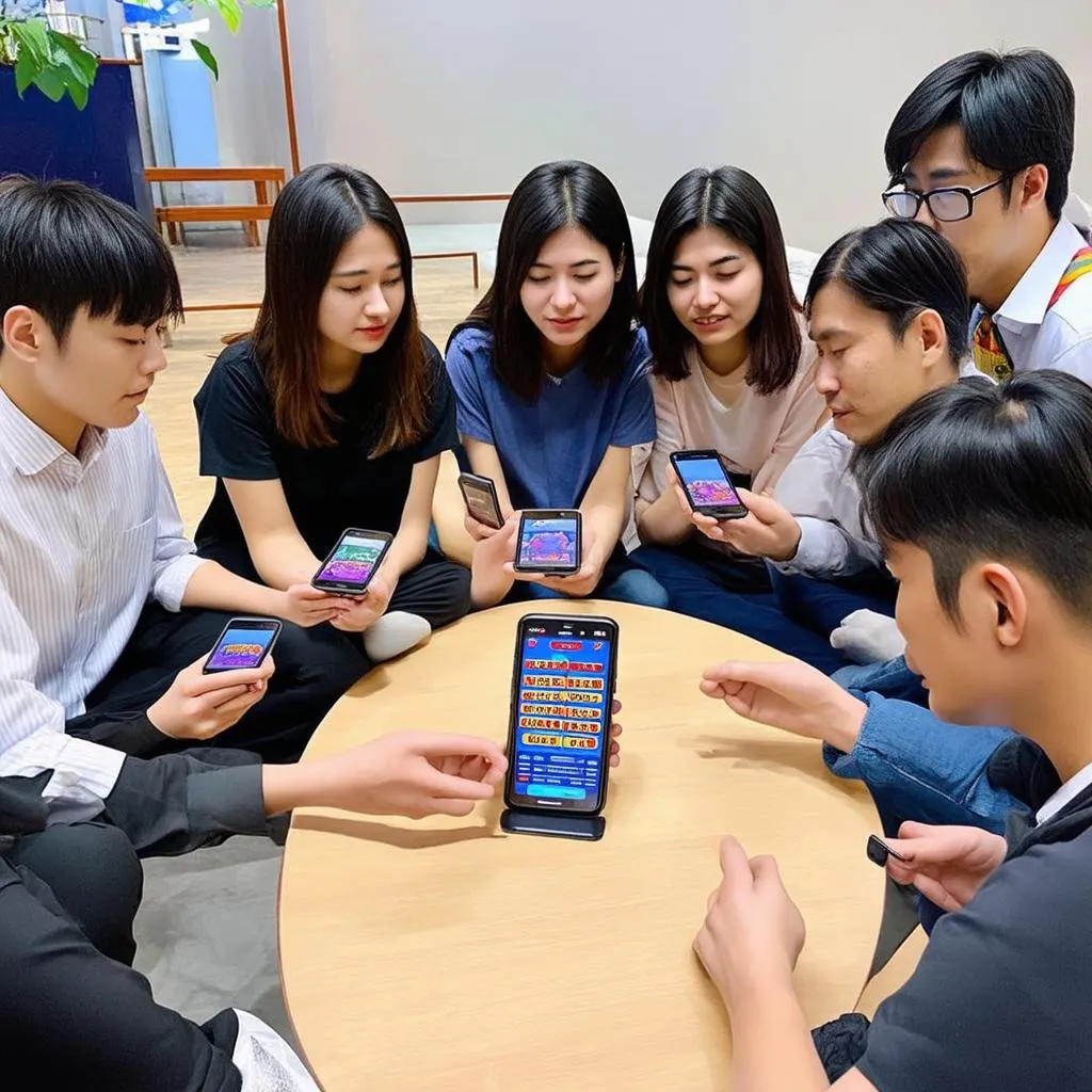 People Playing Rung Chuông Vàng L