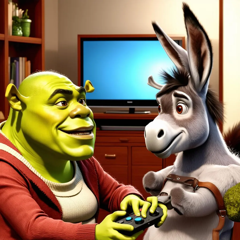 Shrek Fiona Donkey Game