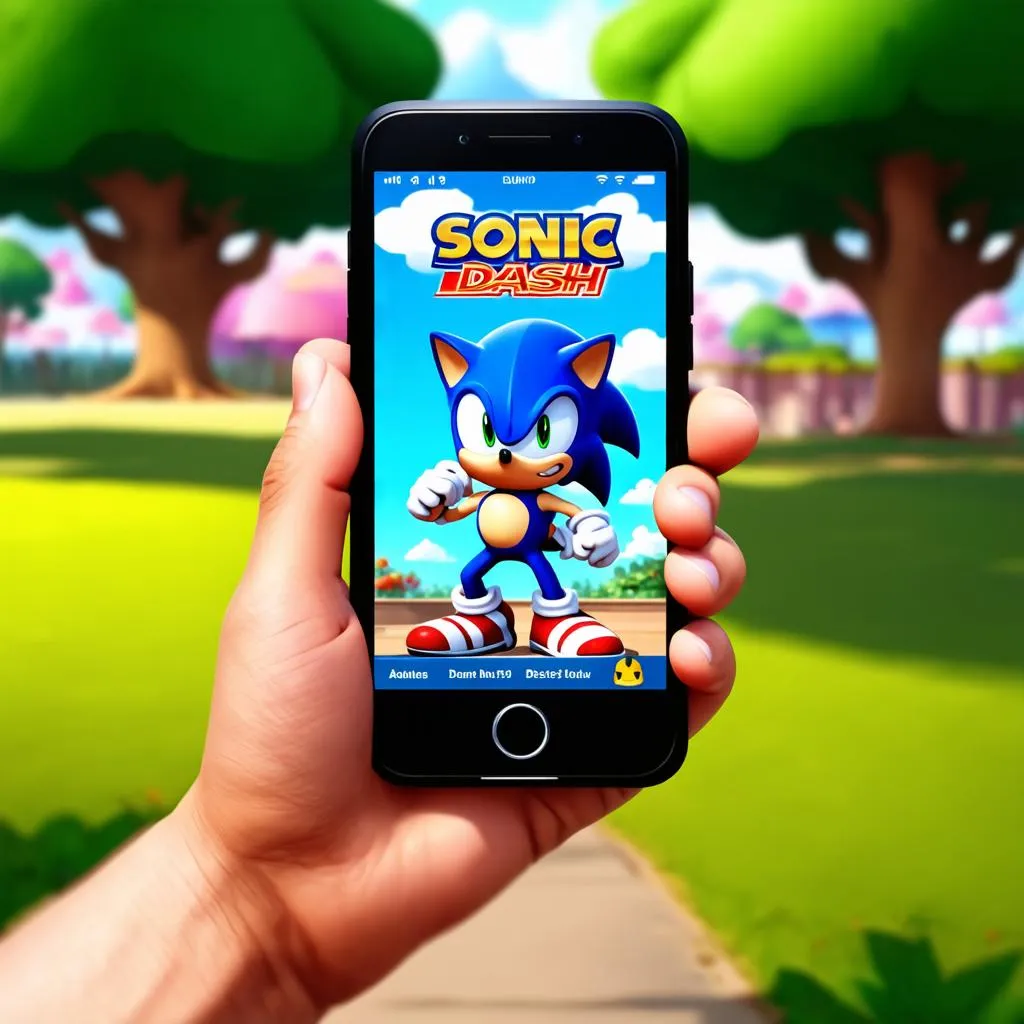 Chơi Sonic Dash trên điện thoại