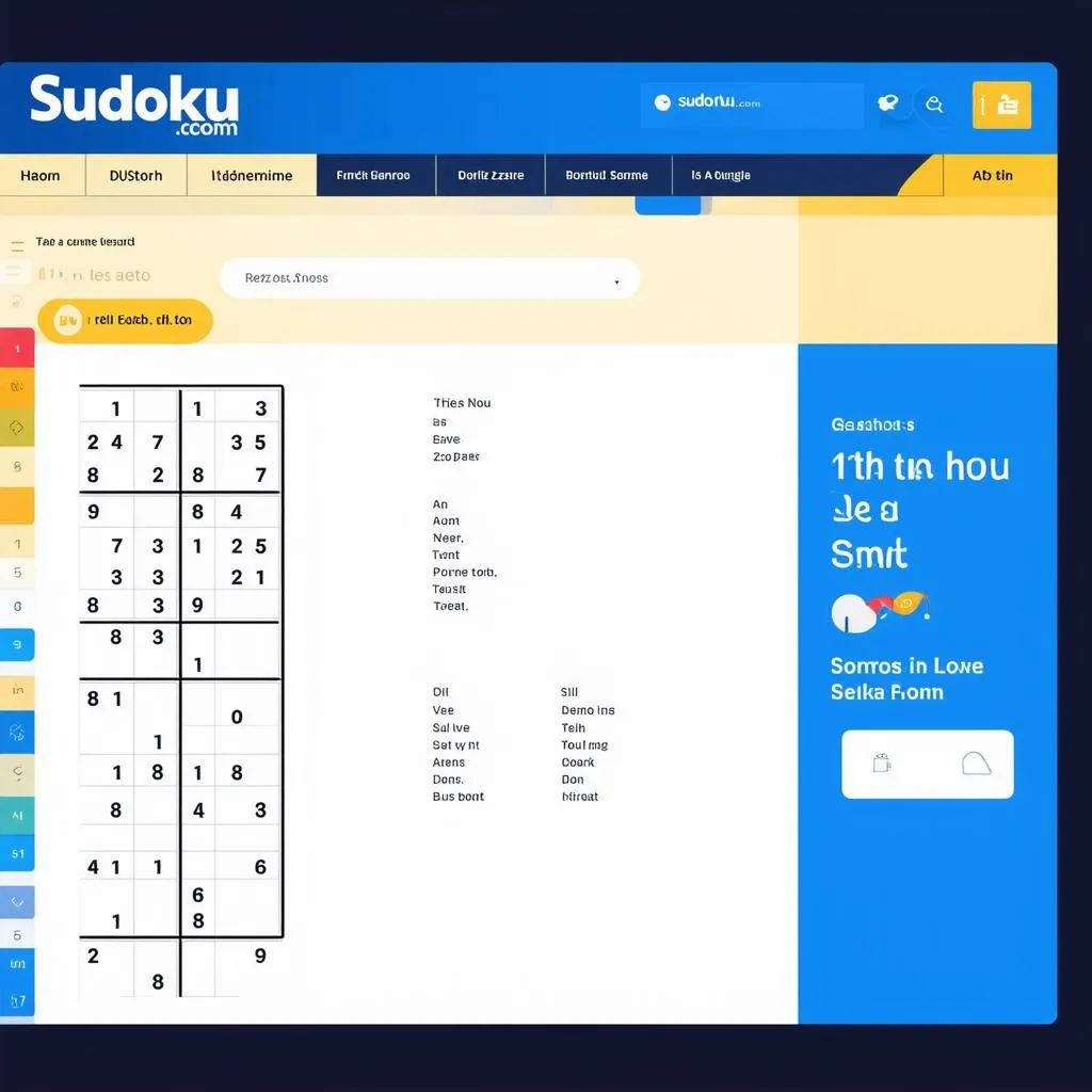 Giao diện Sudoku