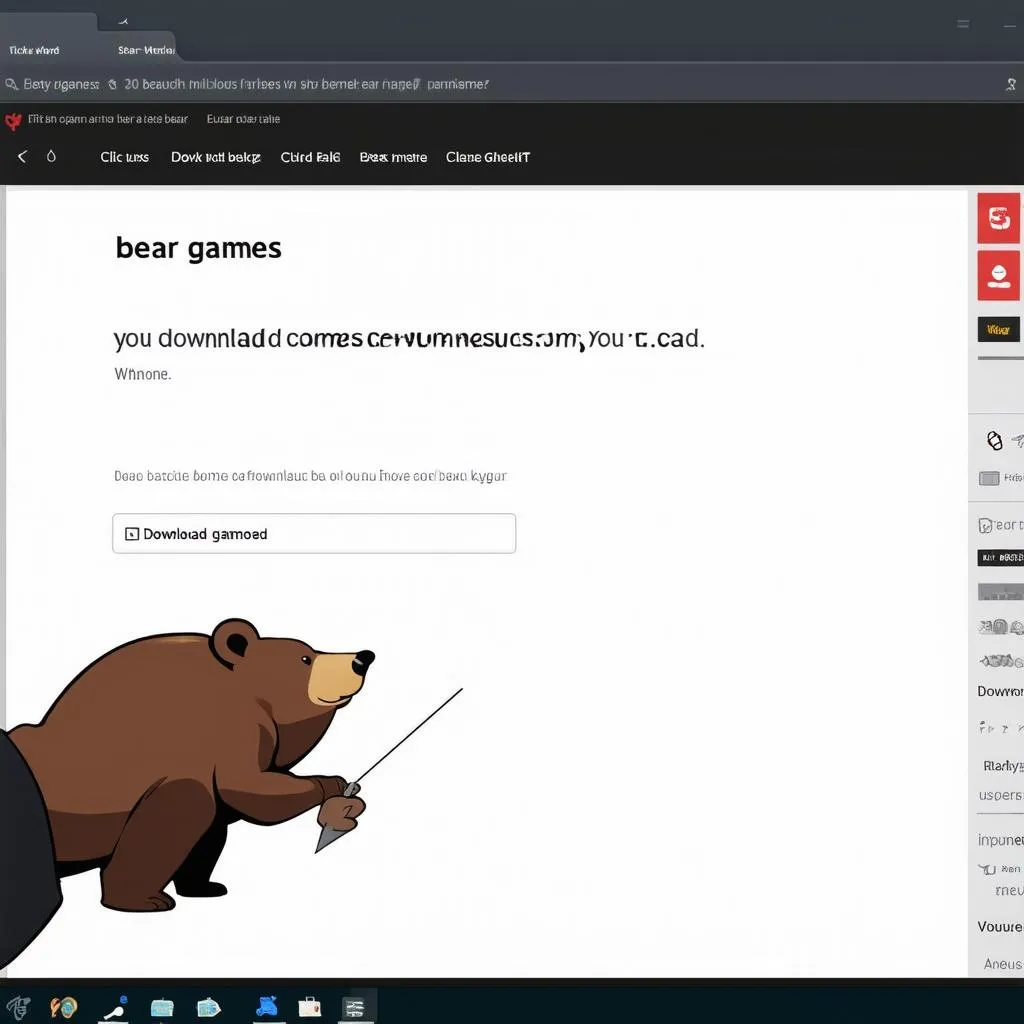 Tải trò chơi con gấu trên máy tính