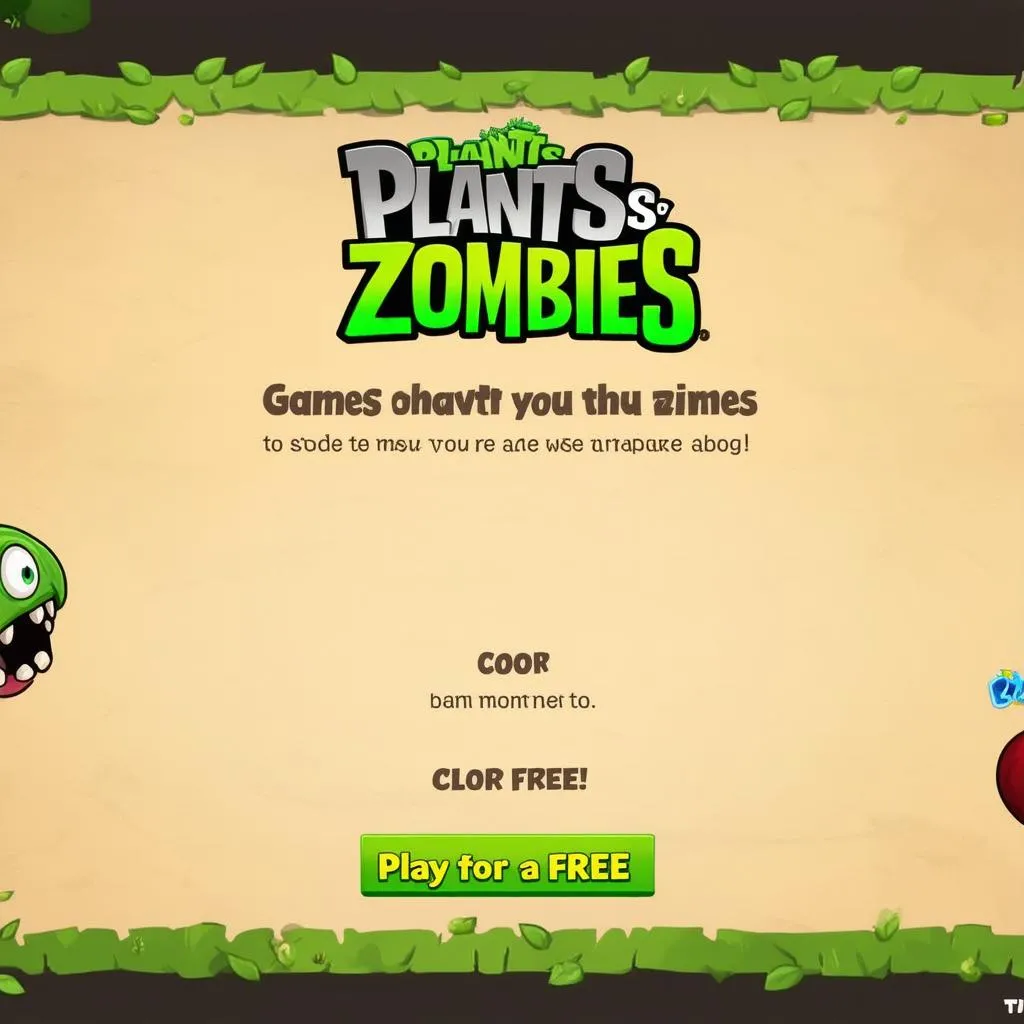 Tải game plants vs zombies miễn phí