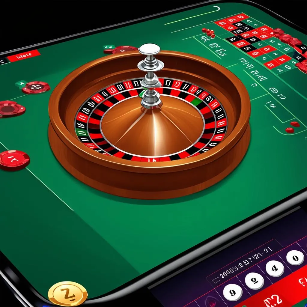 Ứng dụng Roulette trên điện thoại