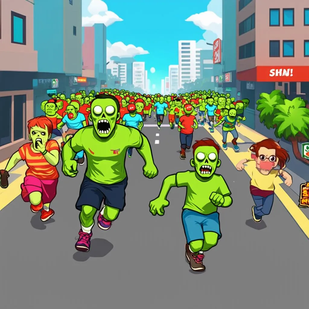 Zombie Tsunami gameplay