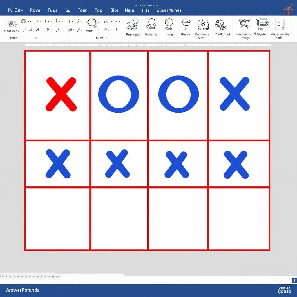 Tạo bảng chơi X O