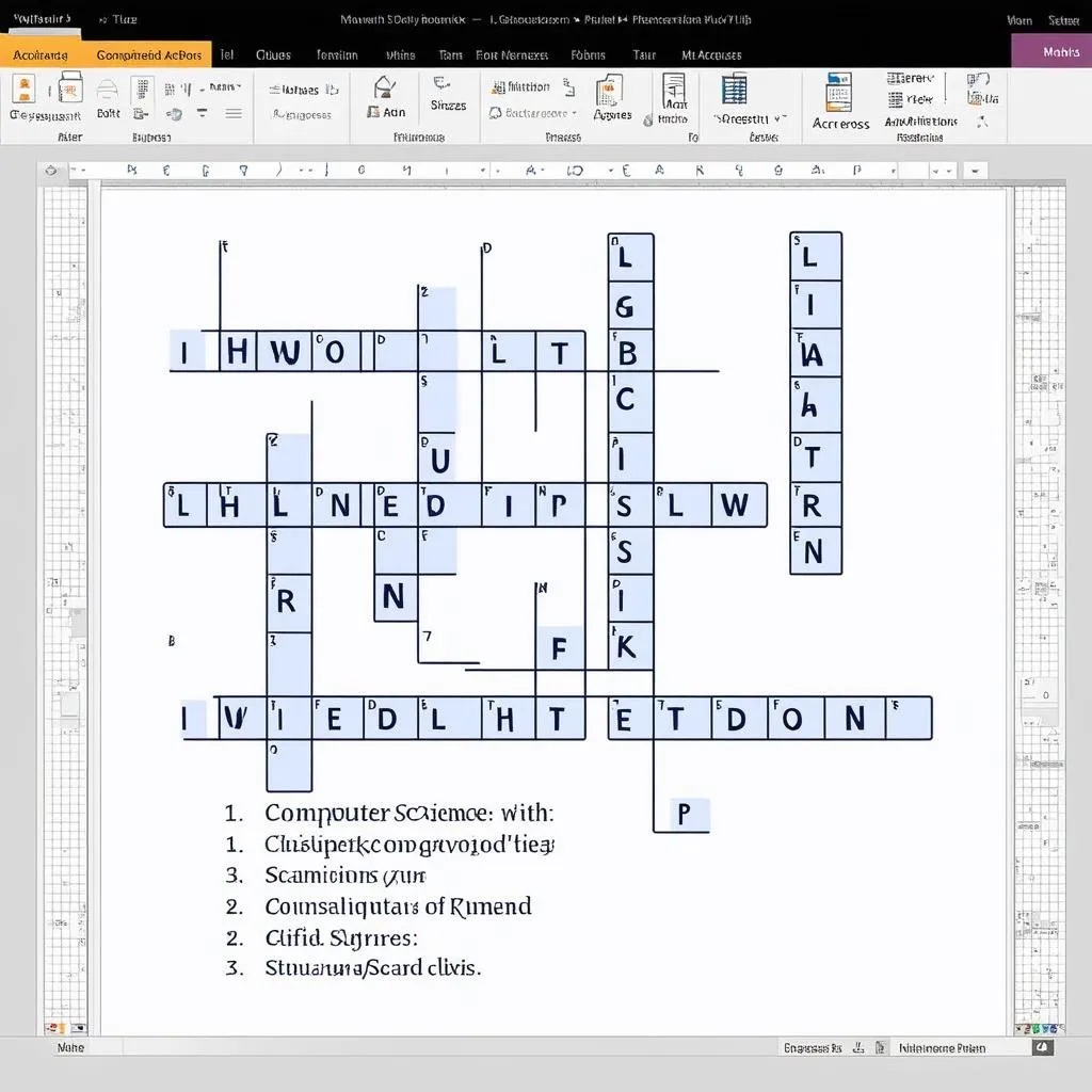 Tạo bảng ô chữ trong powerpoint