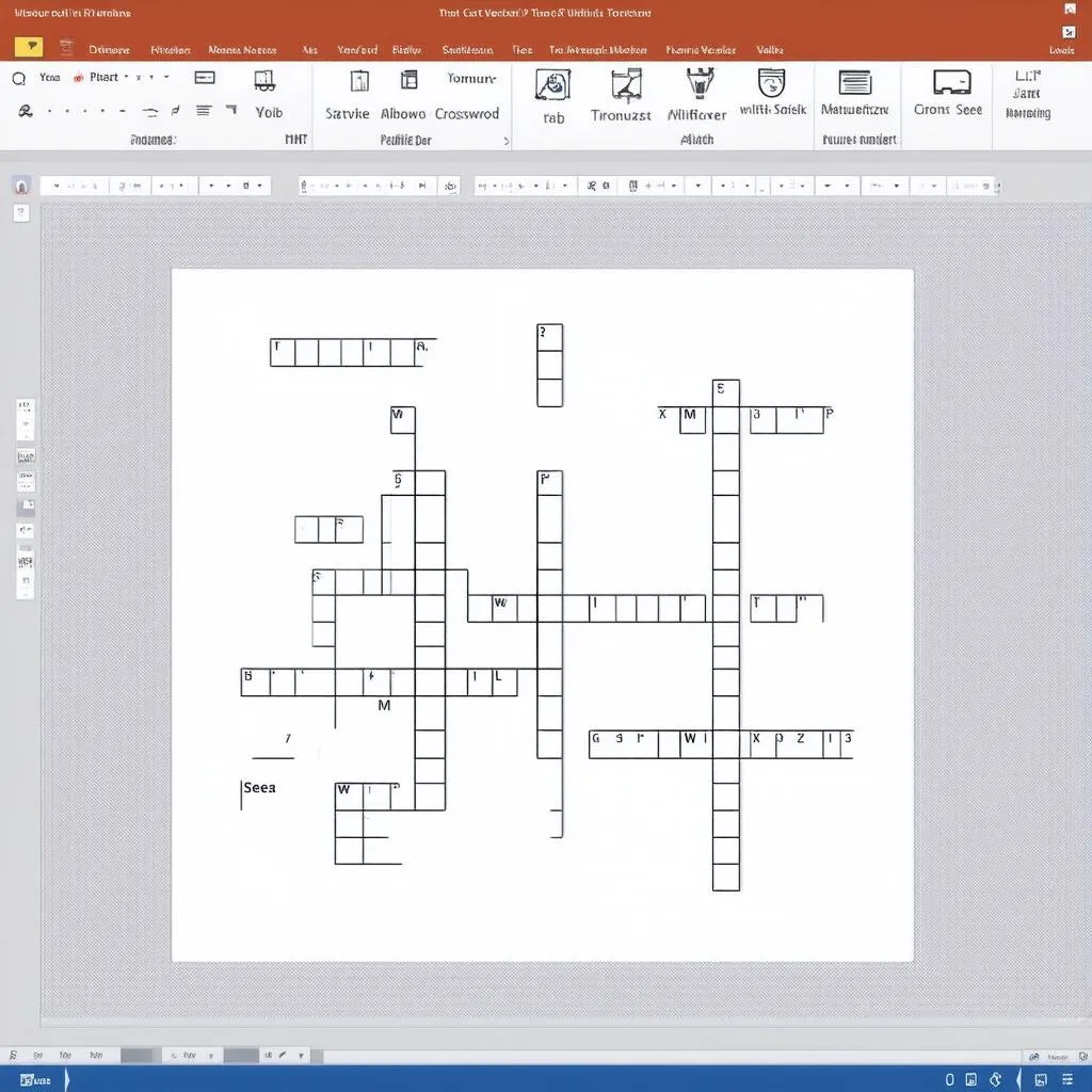 Tạo trò chơi ô chữ trên powerpoint