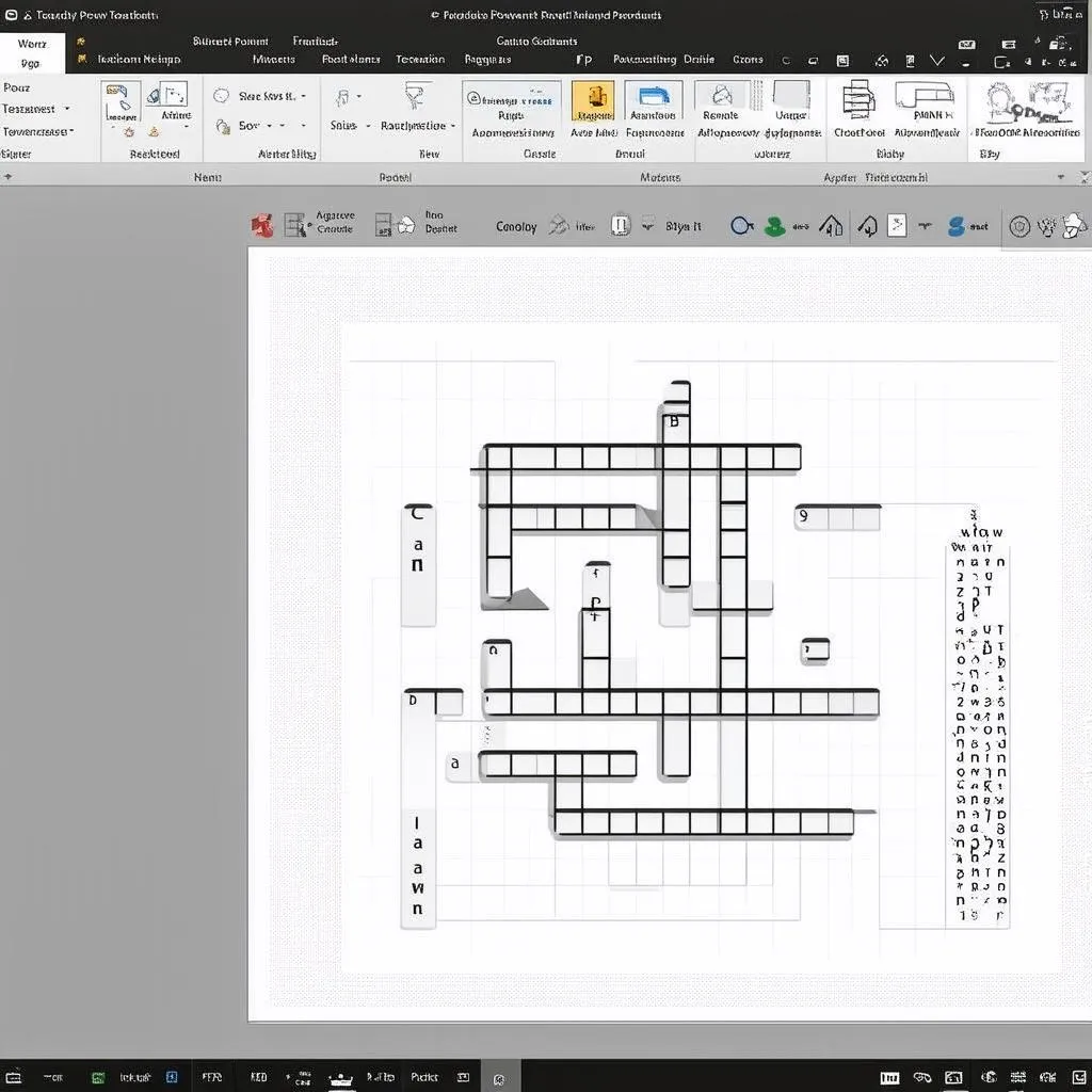 Tạo trò chơi ô chữ trên PowerPoint