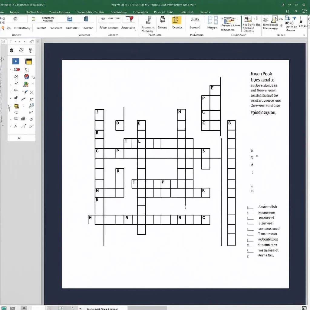 Tạo trò chơi ô chữ trên Powerpoint