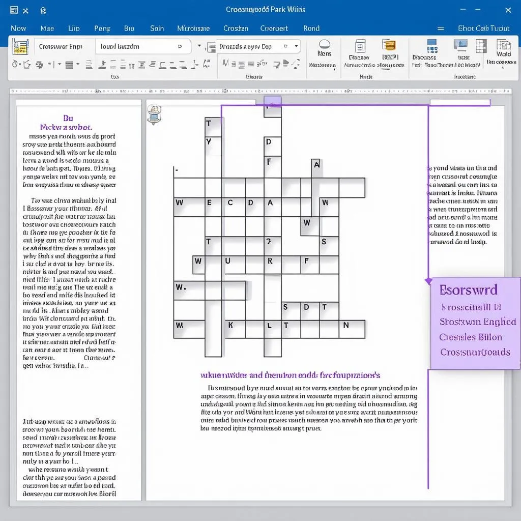 Hướng dẫn tạo trò chơi ô chữ bằng microsoft word