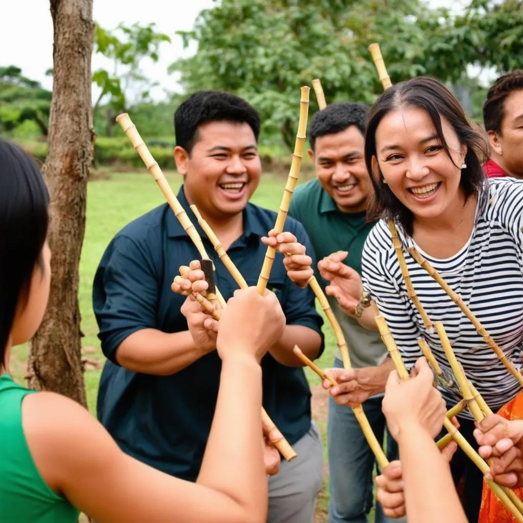 Chơi tập tầm vông vui nhộn