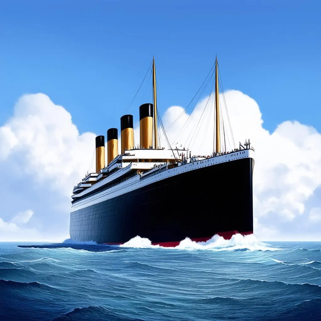 Tàu Titanic đang chạy