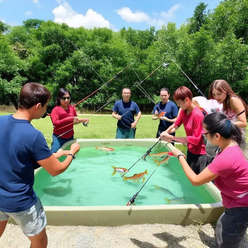 Team building câu cá