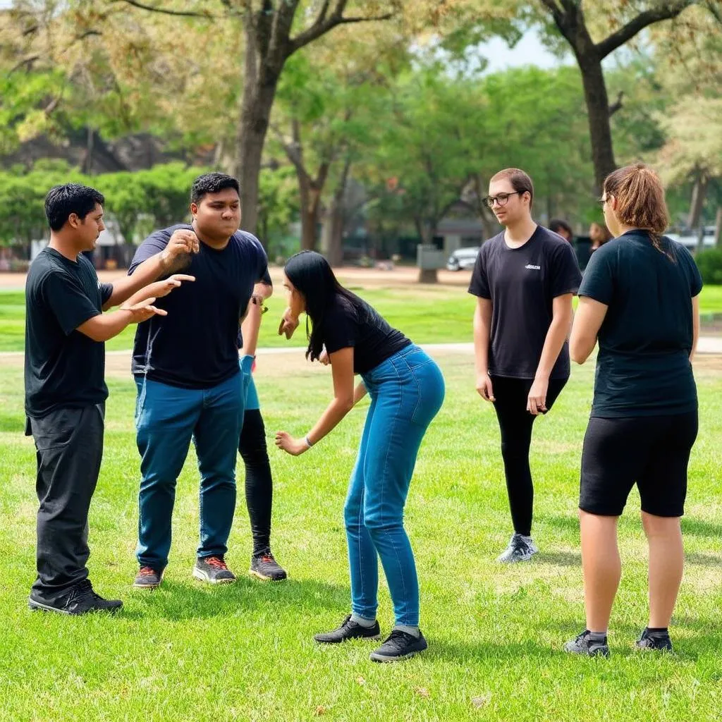 hoạt động team building ngoài trời