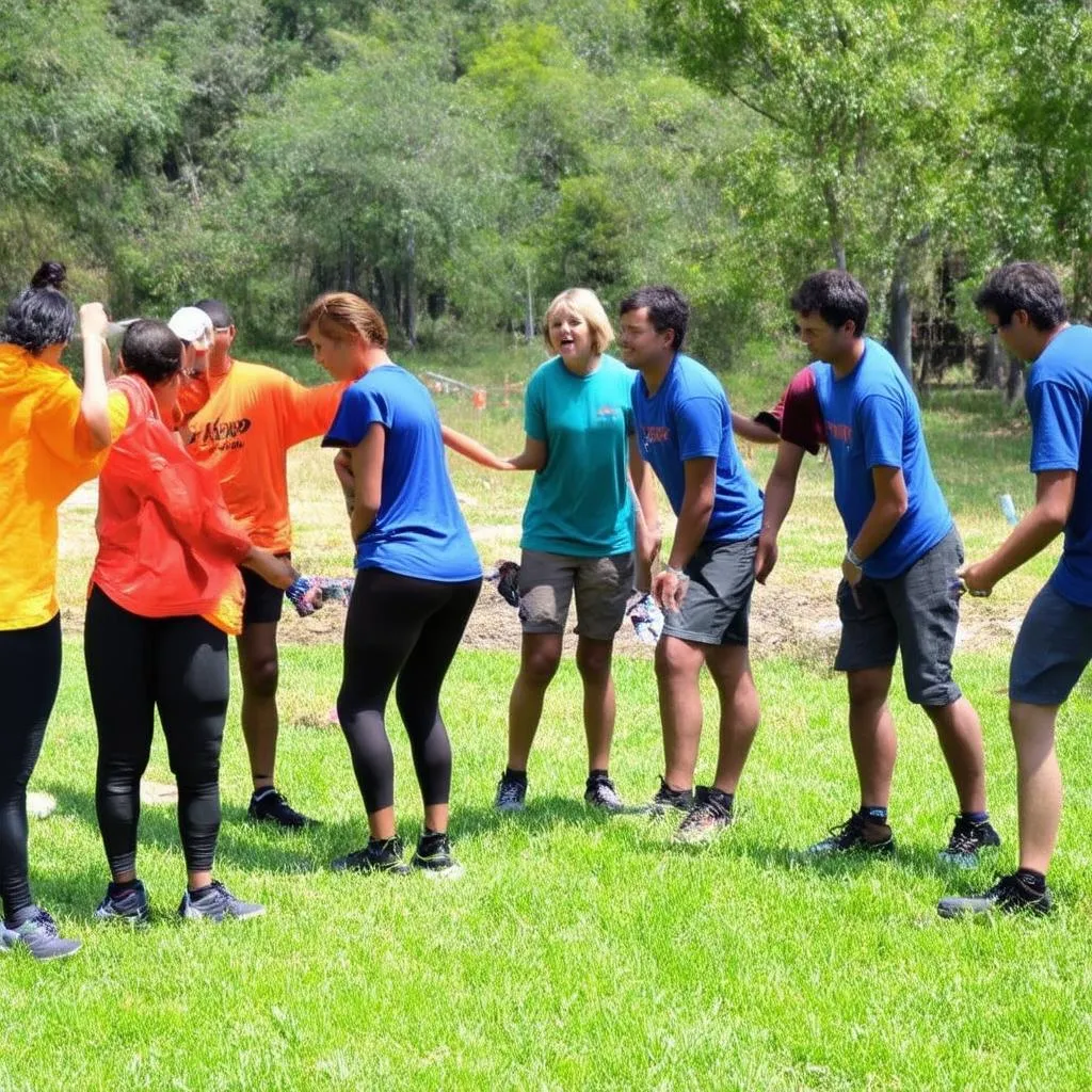 Trò chơi teambuilding ngoài trời