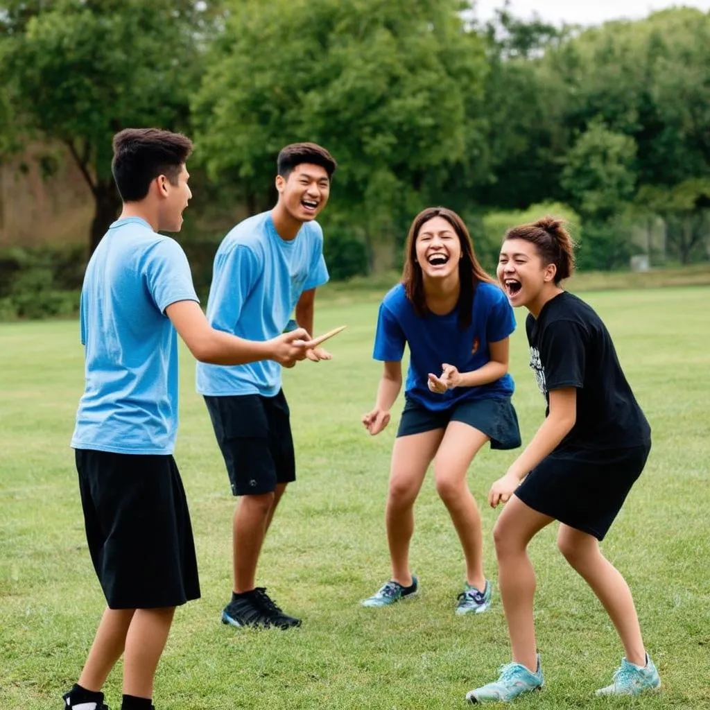 Team building ngoài trời vui nhộn