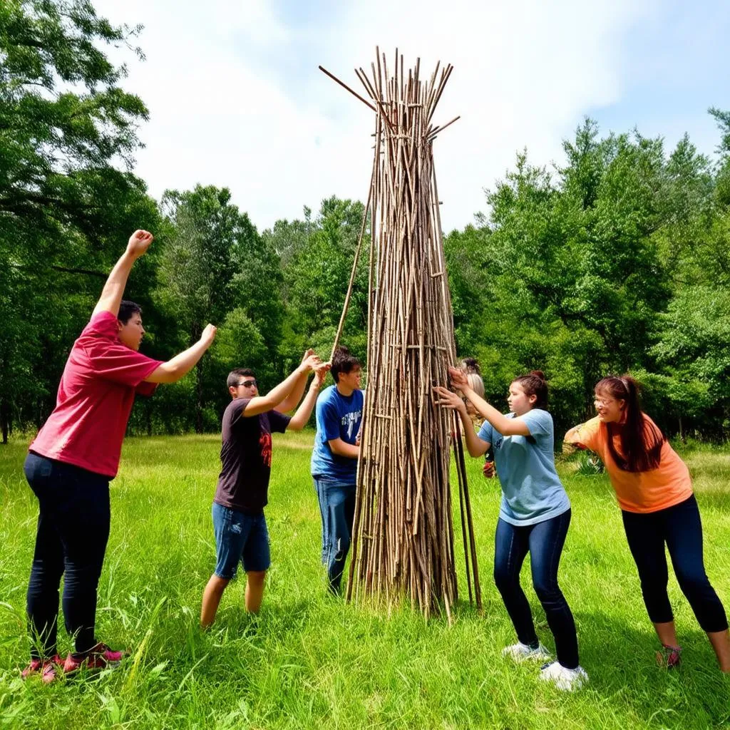 Team building trong rừng