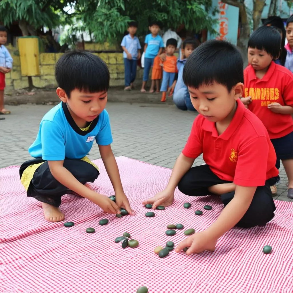 trò chơi dân gian ô ăn quan