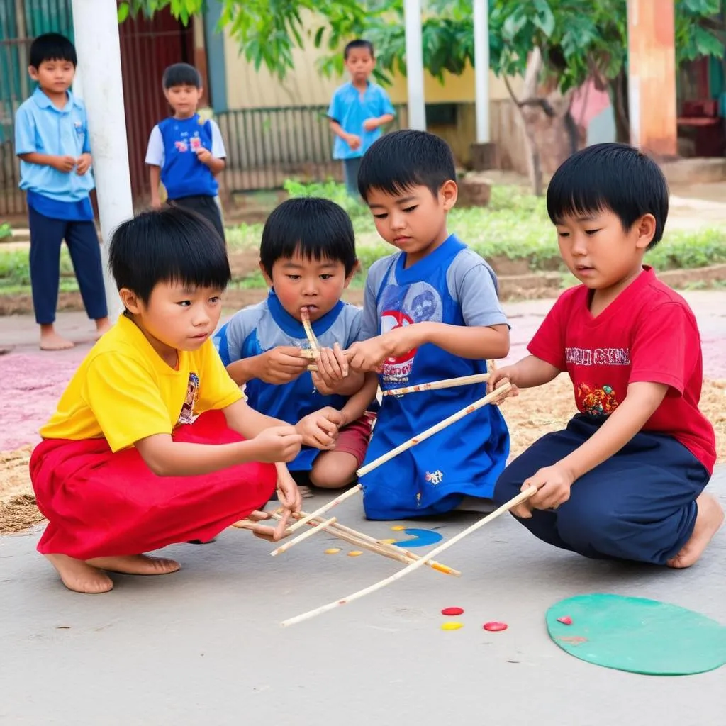 Trẻ em vui chơi cùng nhau