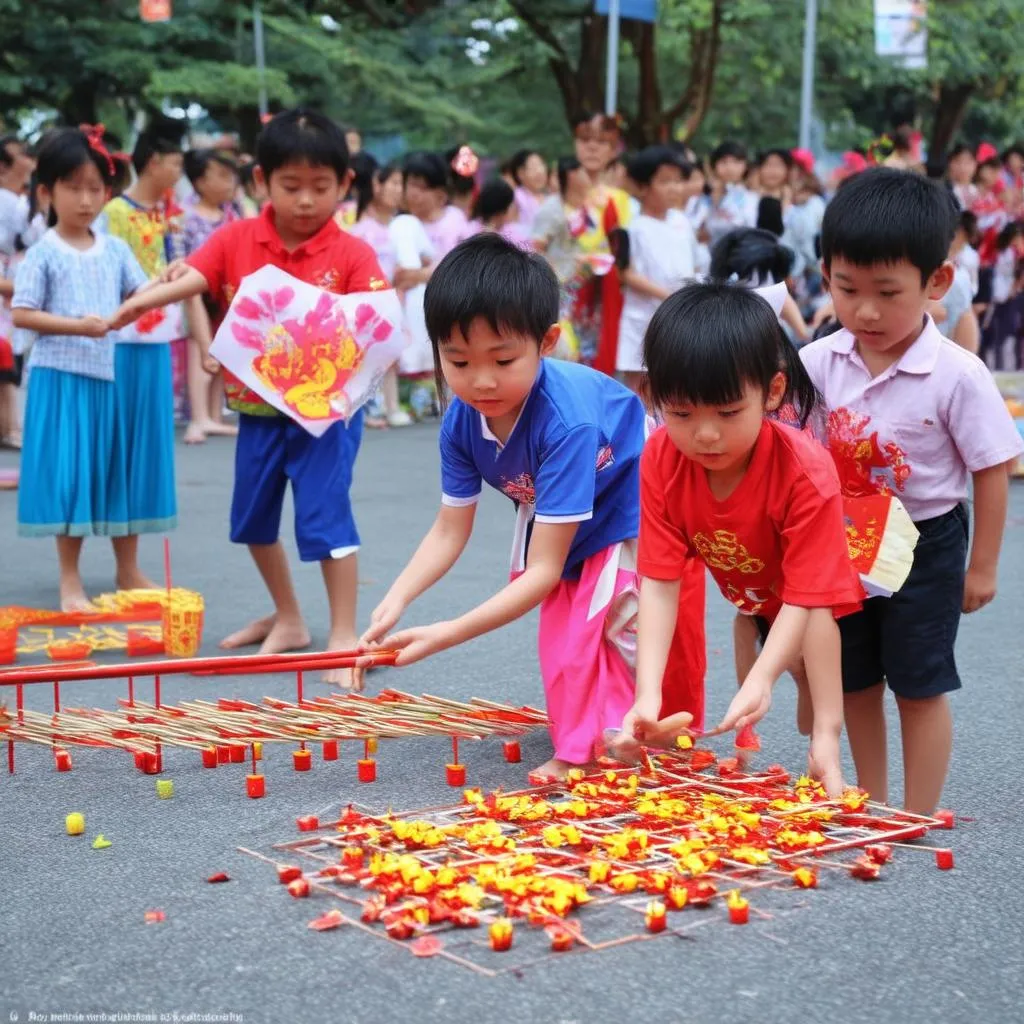 Trẻ em vui chơi Trung Thu