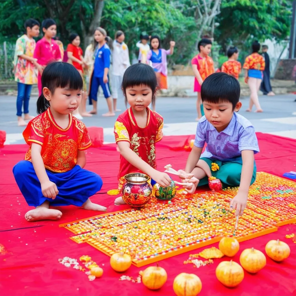 Trẻ Em Vui Chơi Trung Thu