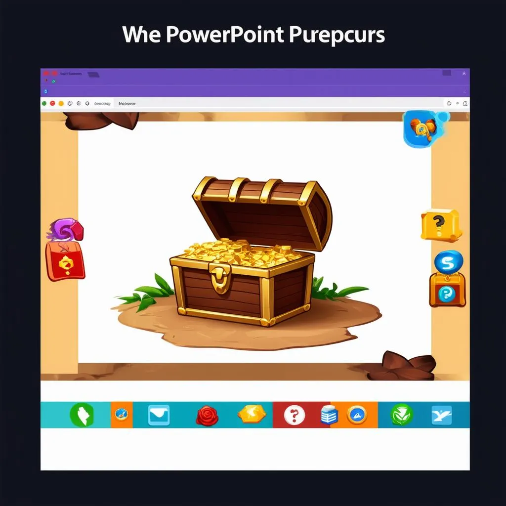 Trò chơi đi tìm kho báu powerpoint