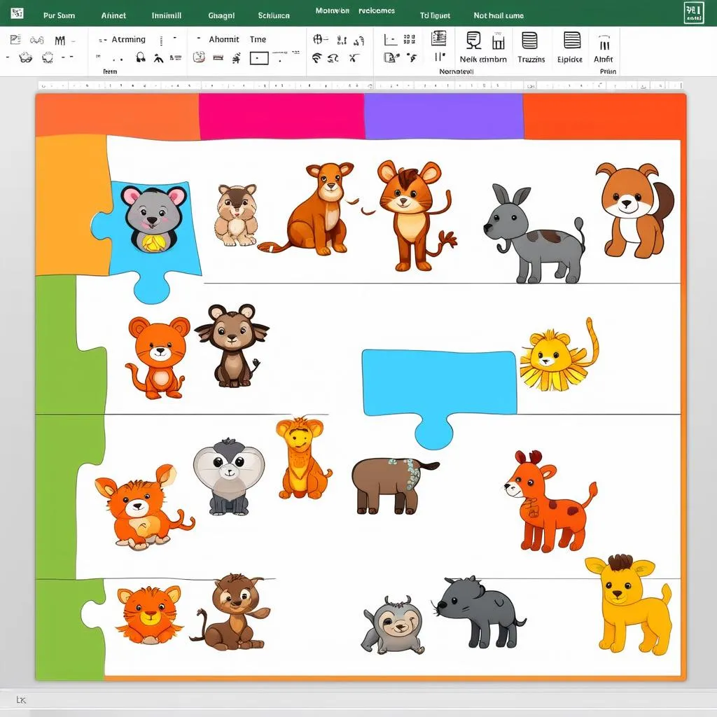 Trò chơi ghép hình trên powerpoint