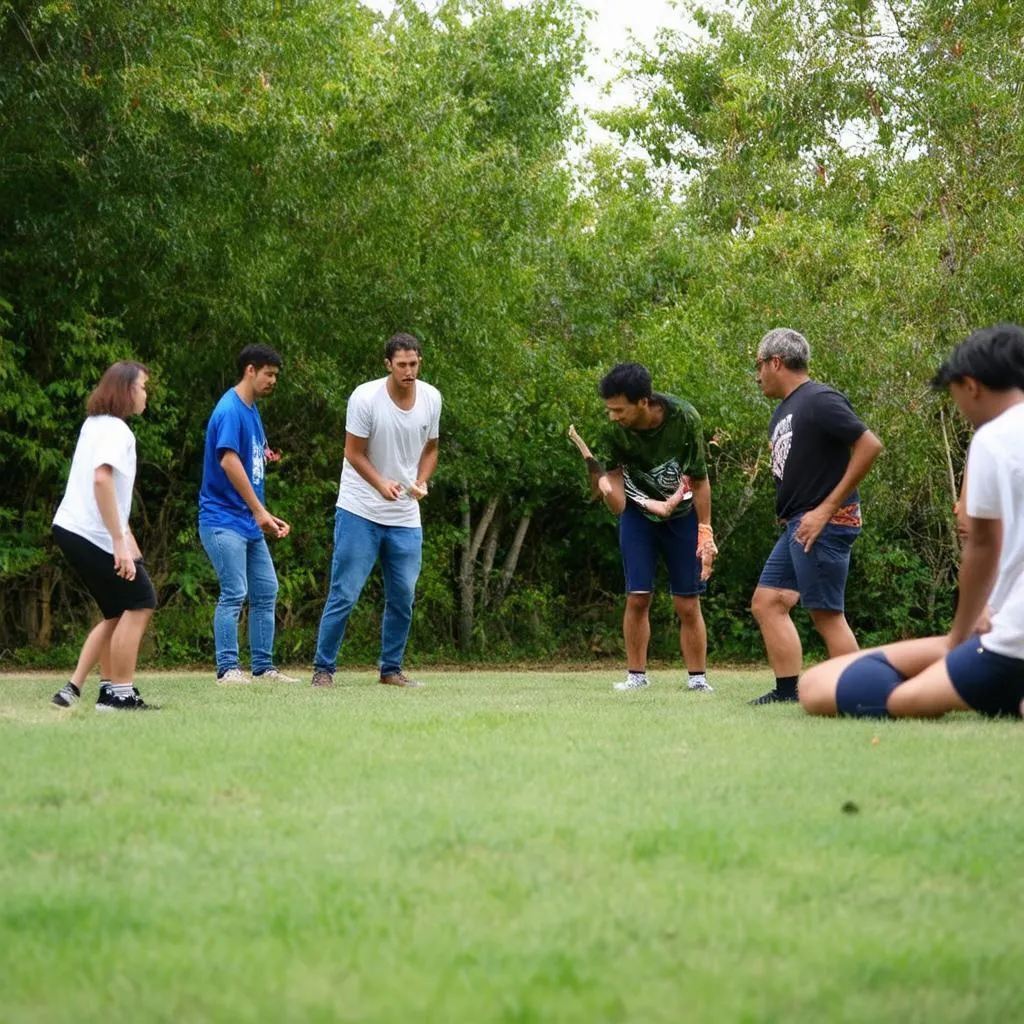 Trò chơi team building ngoài trời