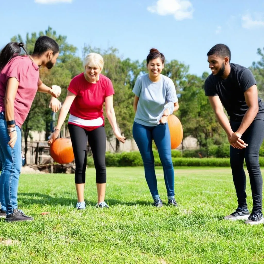 outdoor team building games