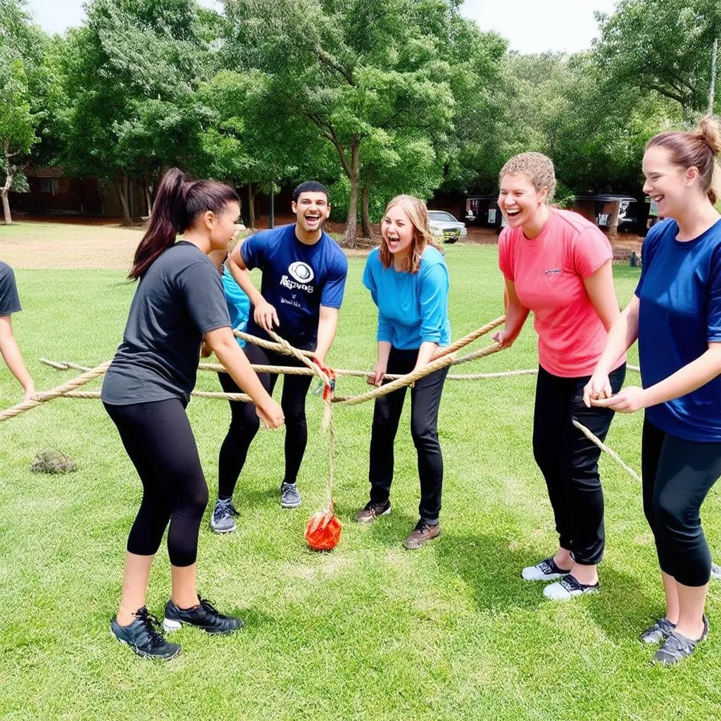 Team building game for large groups