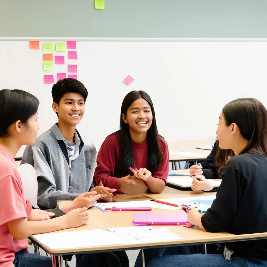 Group presentation game in English