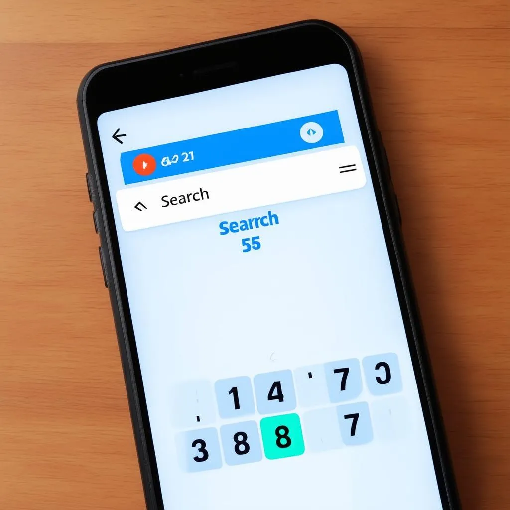 Trò chơi tìm số trên điện thoại