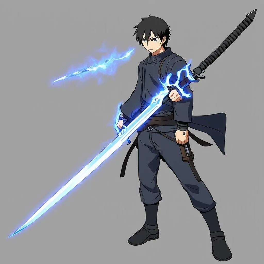 Mẹo vẽ kiếm Kirito đẹp