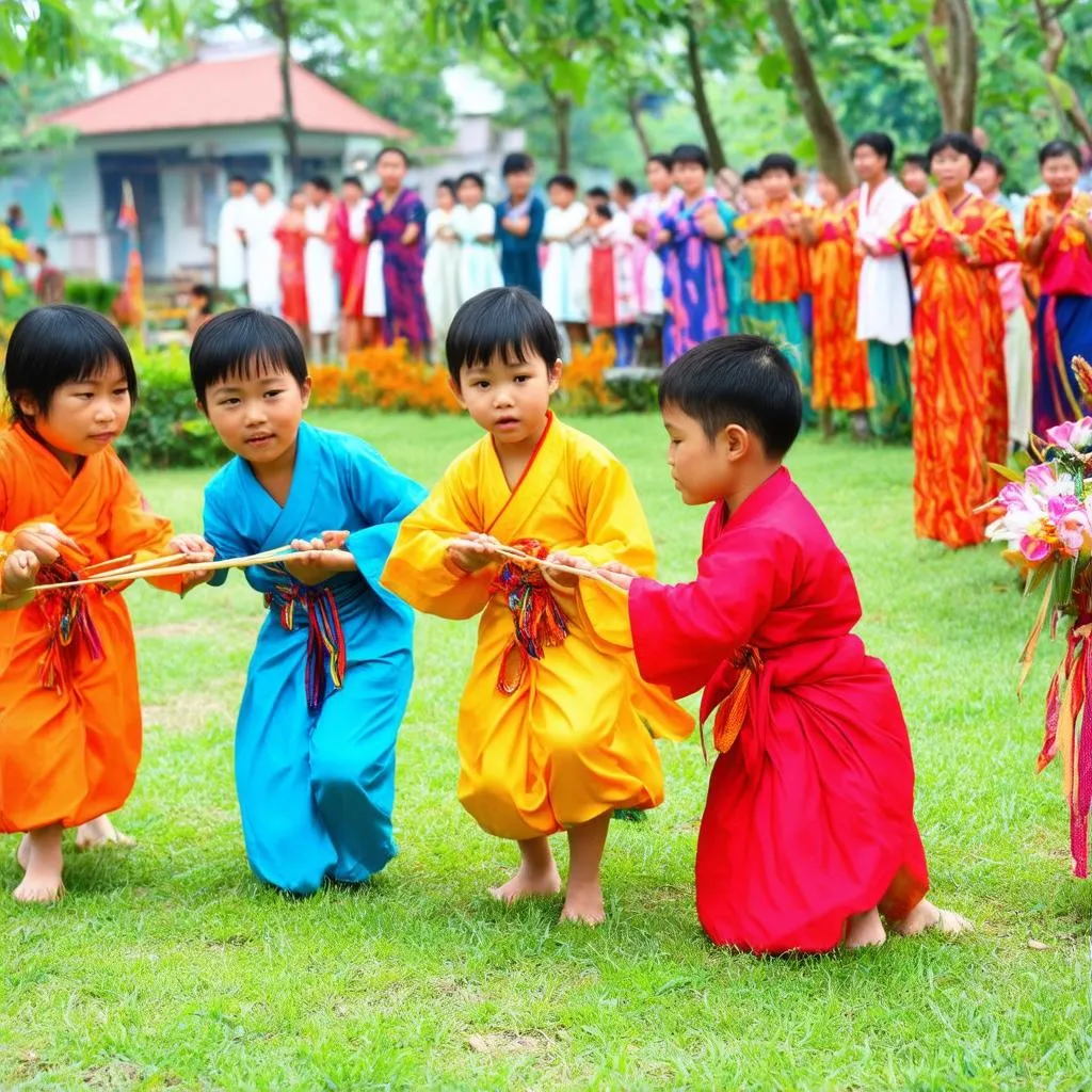 Vẽ tranh ô ăn quan