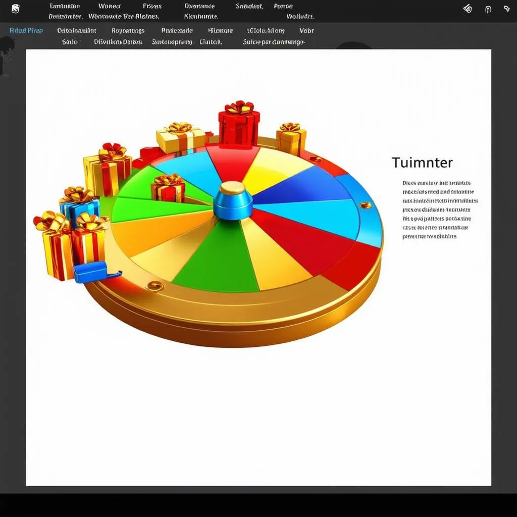 Vòng quay kỳ diệu trong powerpoint