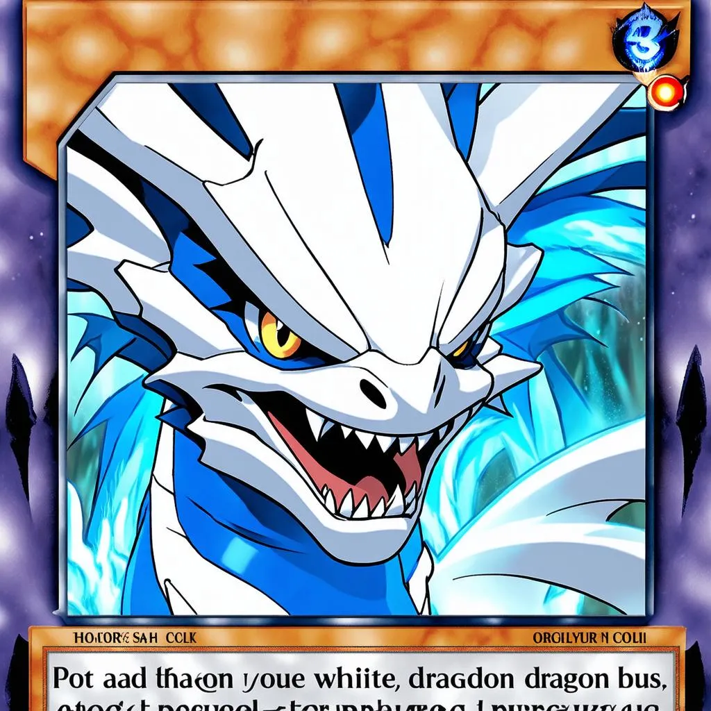 Blue-Eyes White Dragon Yugioh Card