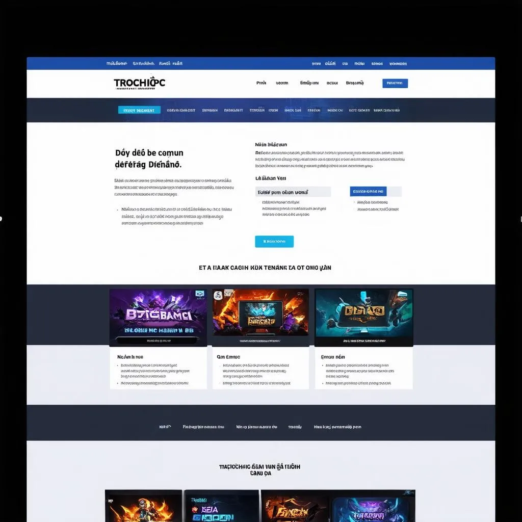 Hình ảnh minh họa cho website trochoi-pc.edu.vn