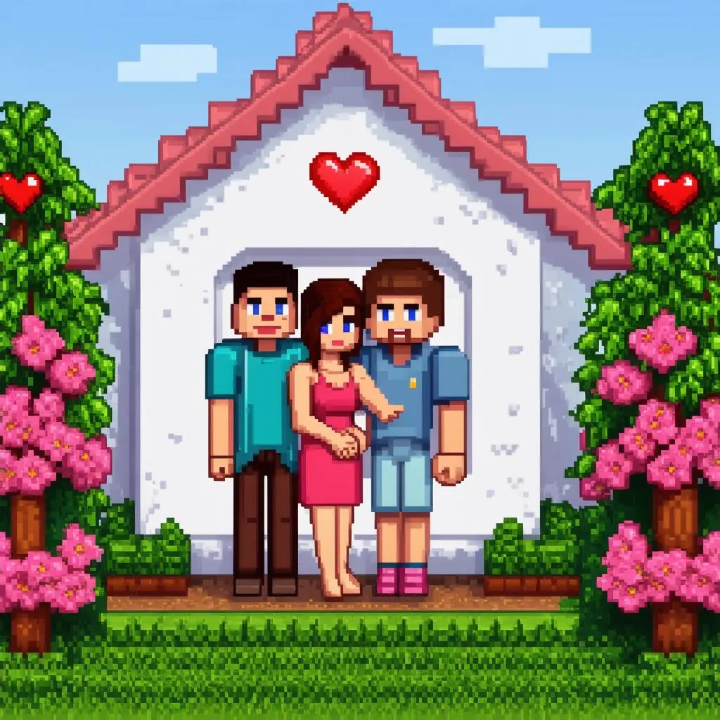 minecraft couple house