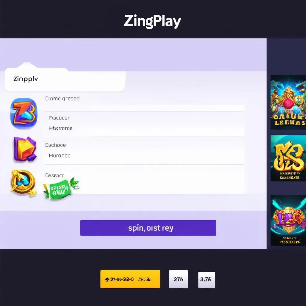 Giao diện ZingPlay