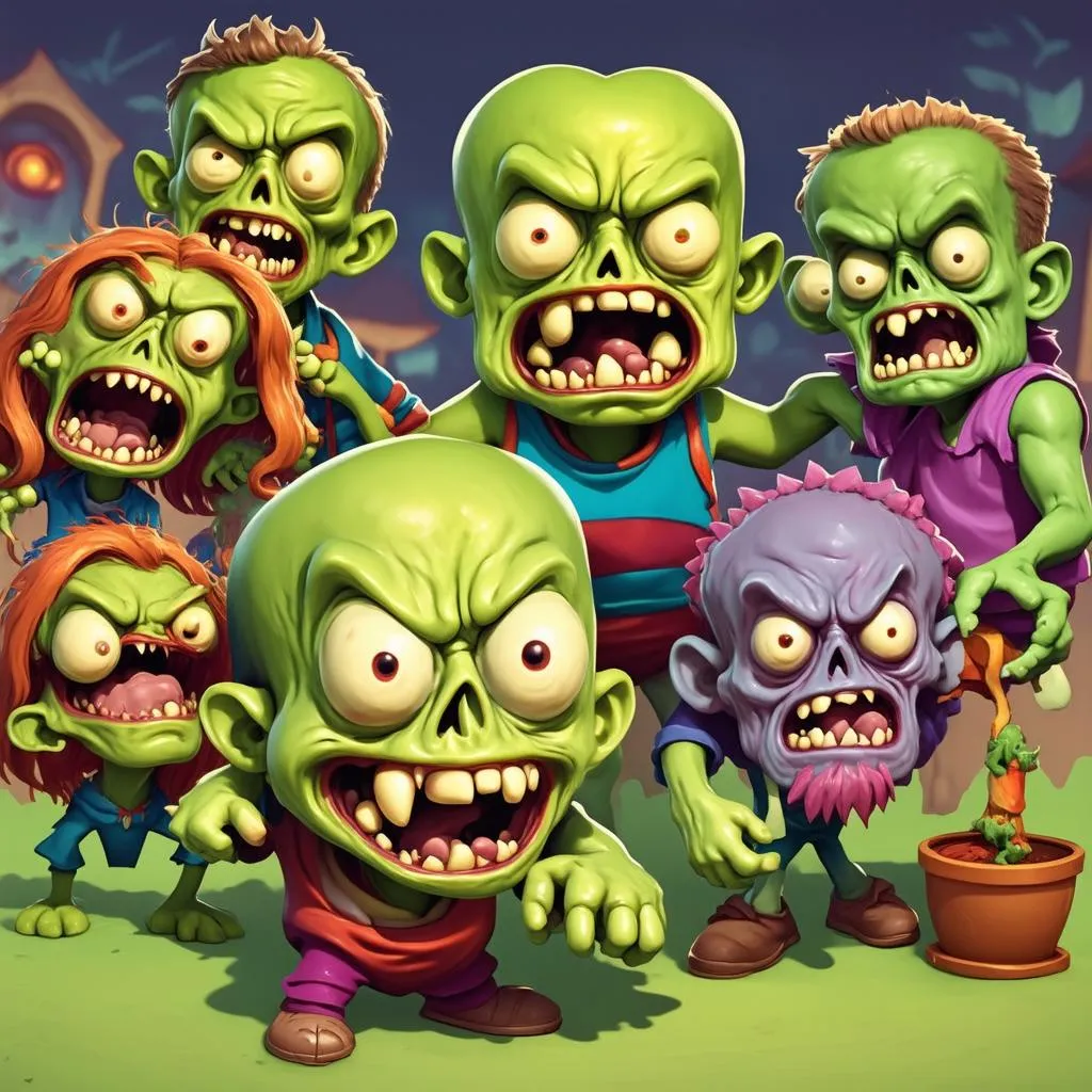 Zombie trong Plants vs Zombies