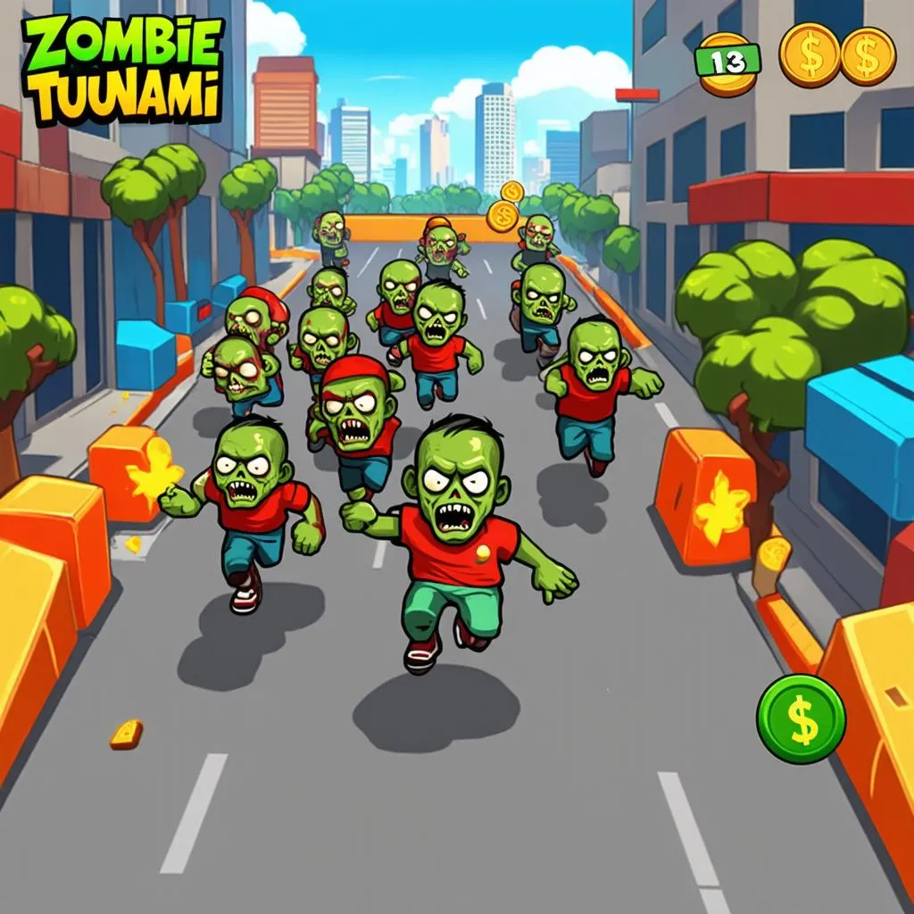 Zombie Tsunami gameplay