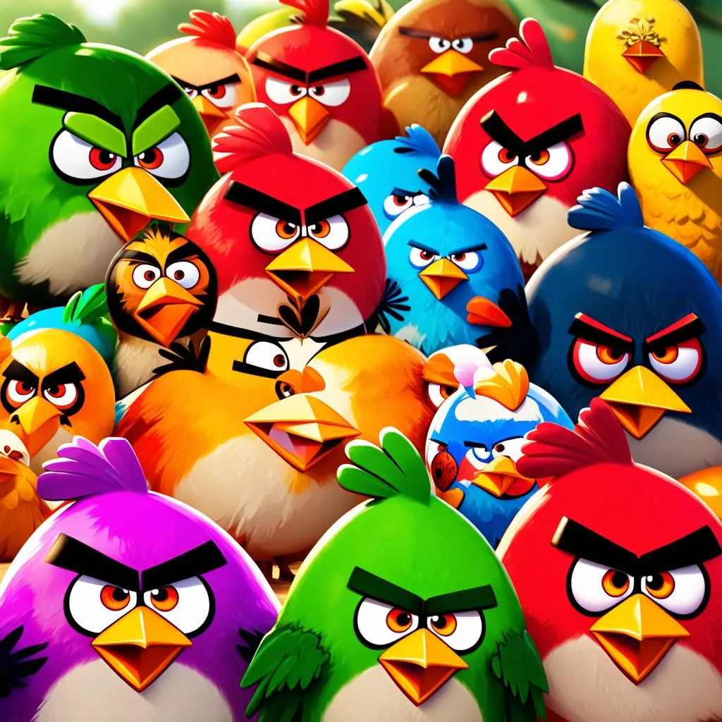 Angry Birds chim may mắn