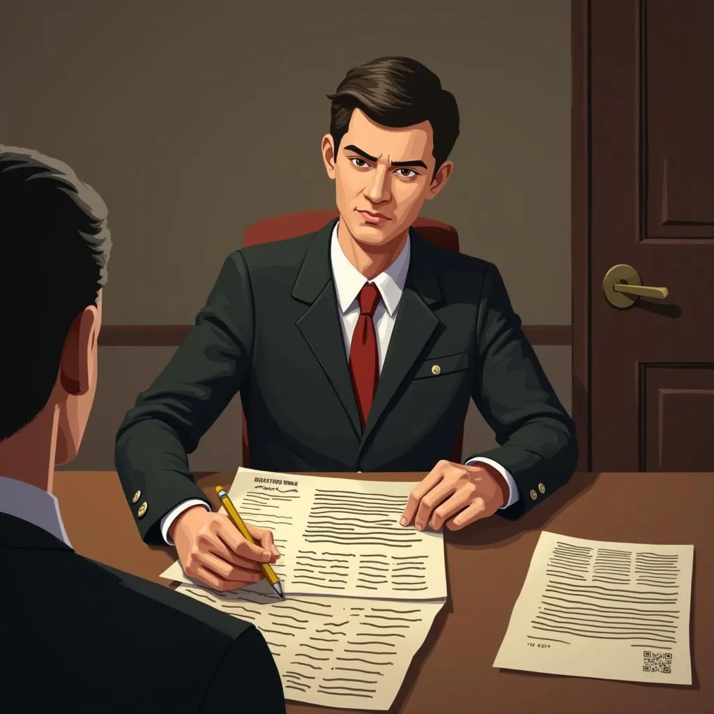 Ảnh chụp màn hình trò chơi Papers, Please