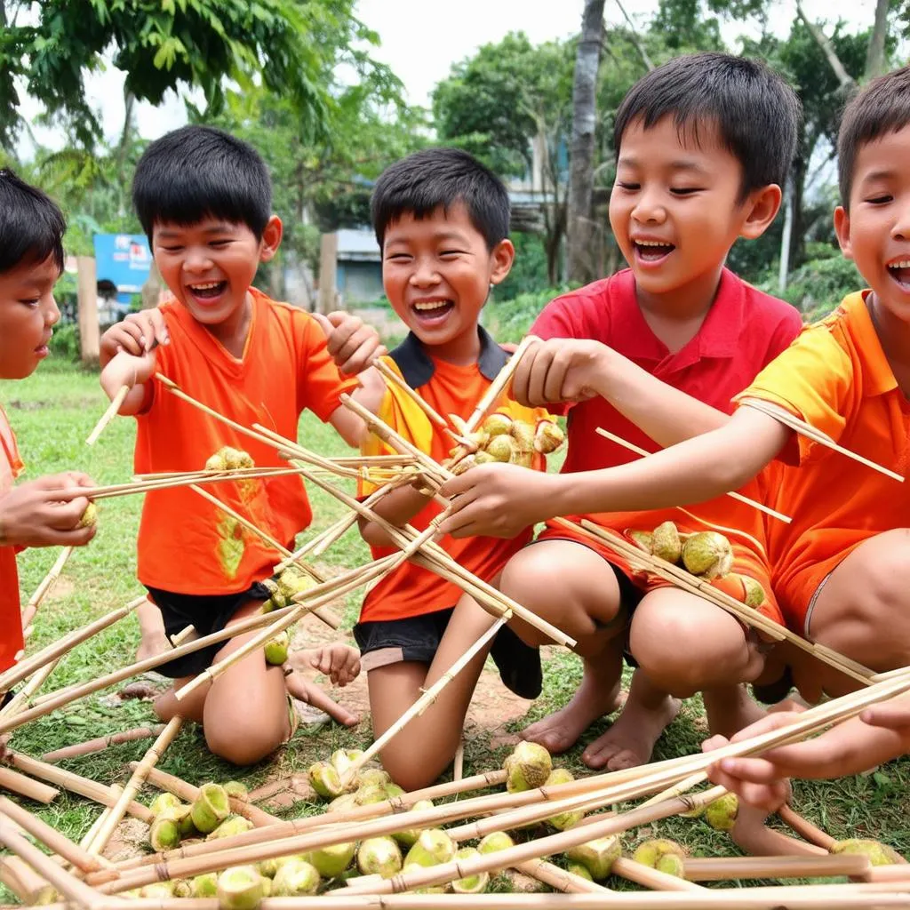 Bé na câu cá - Trò chơi của tuổi thơ