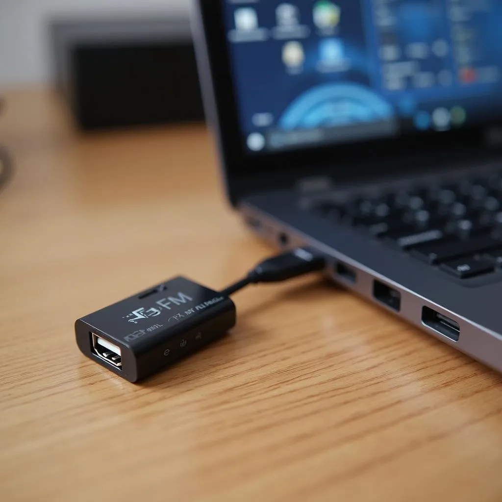 Bộ Thu Sóng FM USB Cắm Vào Laptop