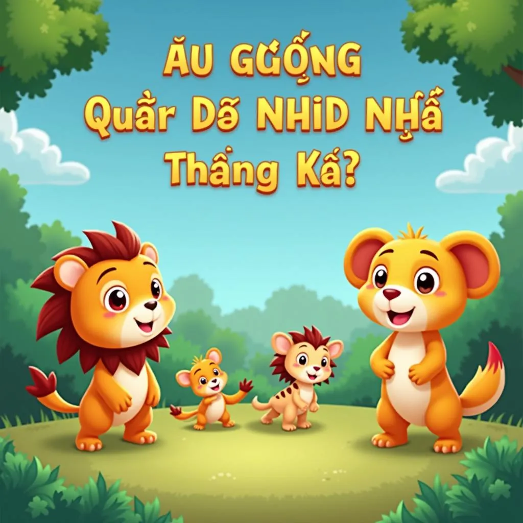 Câu hỏi về động vật trong Nhanh Như Chớp Nhí