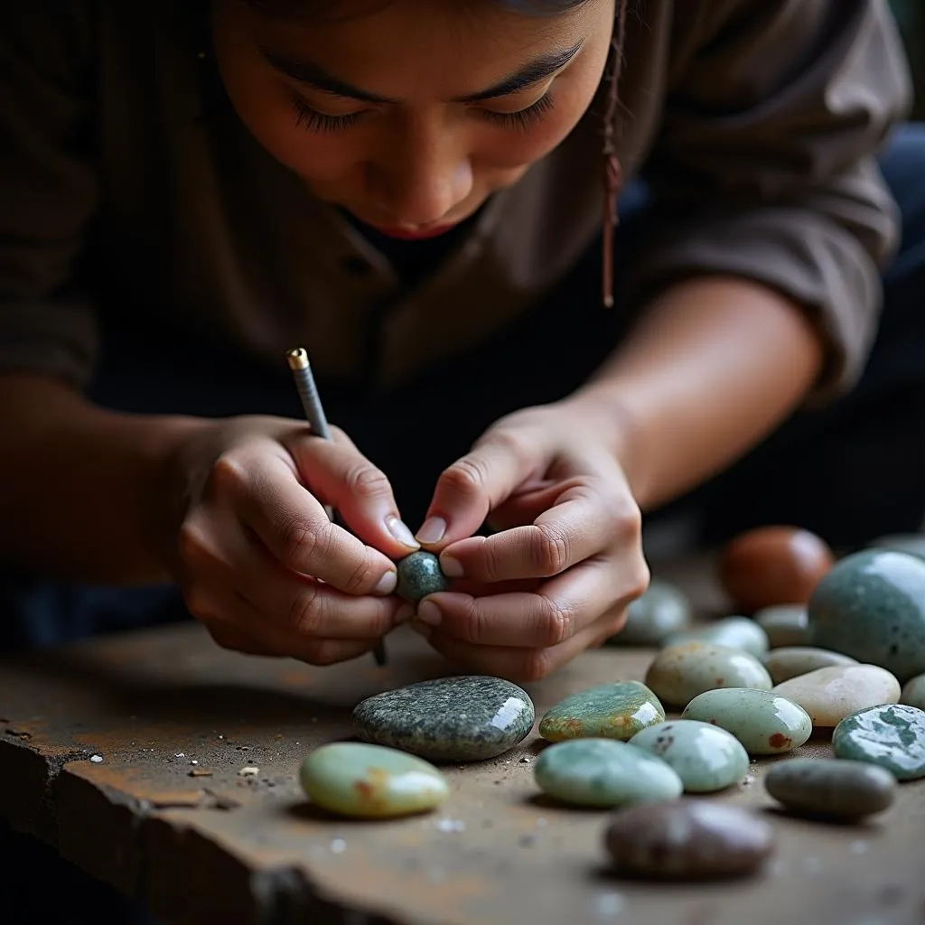 Chế tác đá quý ở Myanmar