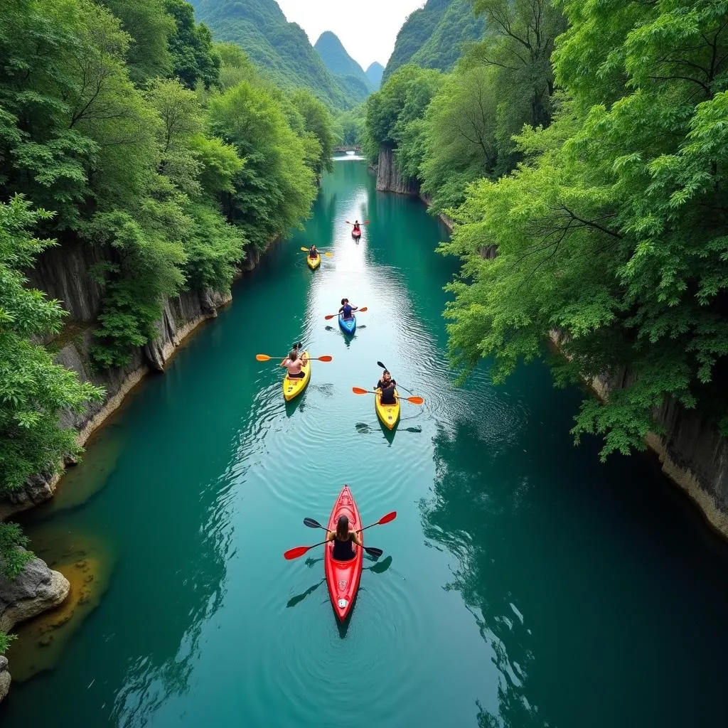 Chèo thuyền kayak Madagui