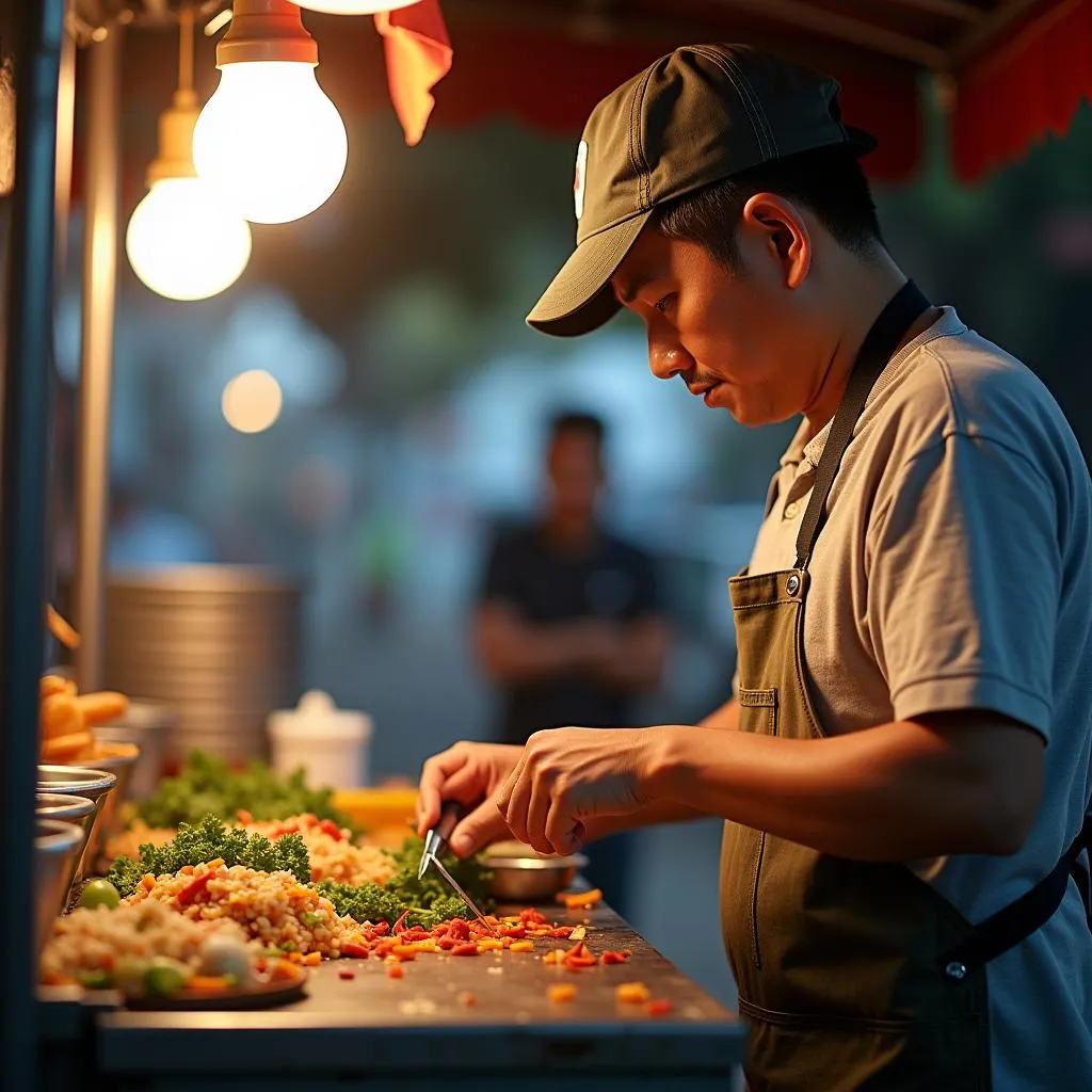 Chú Hai Gò Công làm việc chân chất